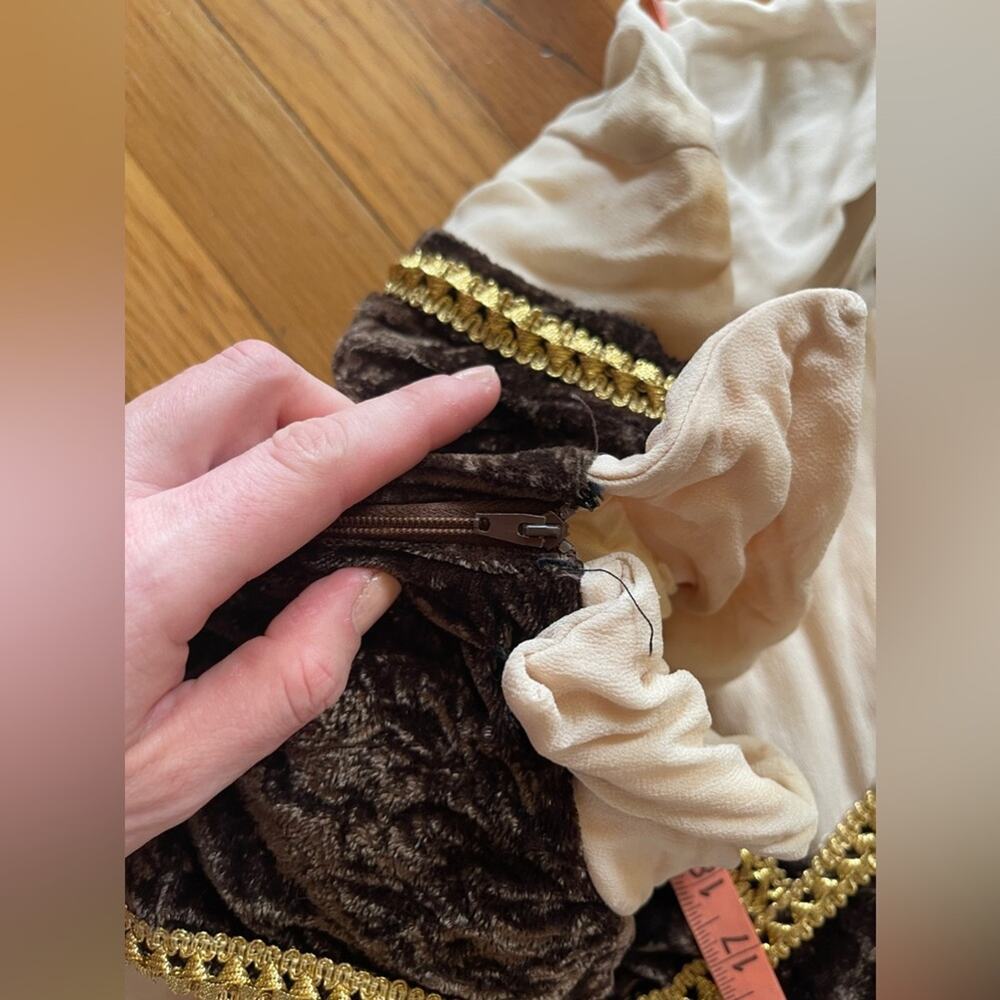 70s Vintage Brown Velvet Jumpsuit - Picture 11 of 12